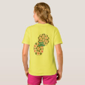Cosmos Flowers Pattern T-shirt (Achterkant volledig)