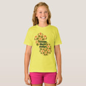 Cosmos Flowers Pattern T-shirt (Voorkant volledig)