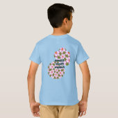 Cosmos Flowers Pattern T-shirt (Achterkant volledig)