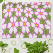 Cosmos Flowers Pattern Theedoek (Gevouwen)