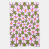 Cosmos Flowers Pattern Theedoek (Verticaal)