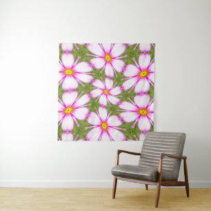 Cosmos Flowers Pattern Wandkleed