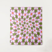 Cosmos Flowers Pattern Wandkleed (Voorkant)