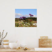 Cosmos Flowers Poster (Keuken)