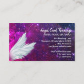*~* Cosmos Galaxy Angel Wings Stars Universe Visitekaartje (Achterkant)