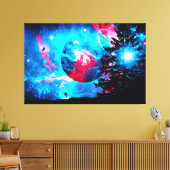 Cosmos Galaxy Astronaut Space Stars Universe Wall Canvas Afdruk (Insitu (Woonkamer))