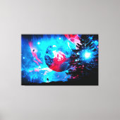 Cosmos Galaxy Astronaut Space Stars Universe Wall Canvas Afdruk (Voorkant)