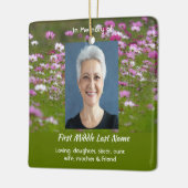 Cosmos Garden Flowers Memorial Keepsake  Keramisch Ornament (Links)
