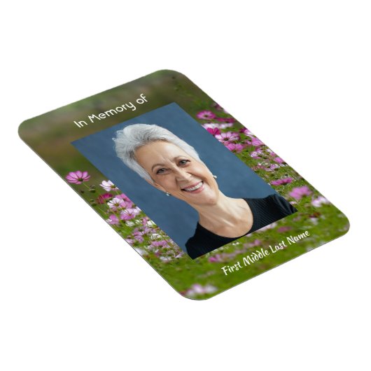 Cosmos Garden Flowers  Memorial Keepsake  Magneet (Rechterzijde)