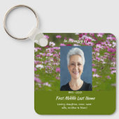  Cosmos Garden Flowers Memorial Keepsake  Sleutelhanger (Voorkant)