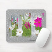 Cosmos Garden over de Muismat van Polka Dots (Met muis)