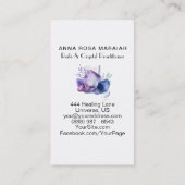 * Cosmos Gemstone Waterverf Universe Crystal Gem Visitekaartje (Achterkant)