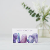 * Cosmos Gemstone Waterverf Universe Gem Crystals Visitekaartje (Staand voorkant)