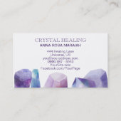 * Cosmos Gemstone Waterverf Universe Gem Crystals Visitekaartje (Achterkant)