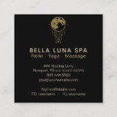 ~ Cosmos Gold Moon Shaman - Lunar Vierkante Visitekaartje (Achterkant)