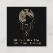 ~ Cosmos Gold Moon Shaman - Lunar Vierkante Visitekaartje (Voorkant)