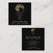 ~ Cosmos Gold Moon Shaman - Lunar Vierkante Visitekaartje (Voorkant / Achterkant)