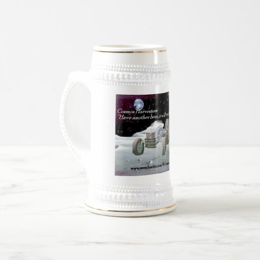 Cosmos Harvesters Beer Stein Bierpul (Voorkant links)