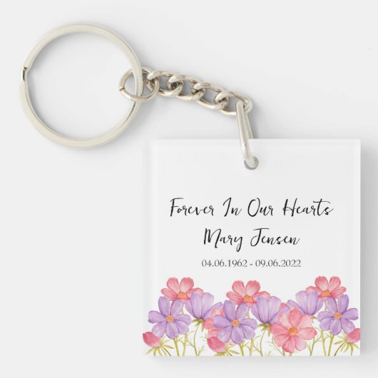 Cosmos-herdenkings-fotokettingen Sleutelhanger (Voorkant)