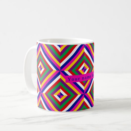 Cosmos-infinite Personalized Mug - Blue/Magenta Koffiemok (Voorkant links)