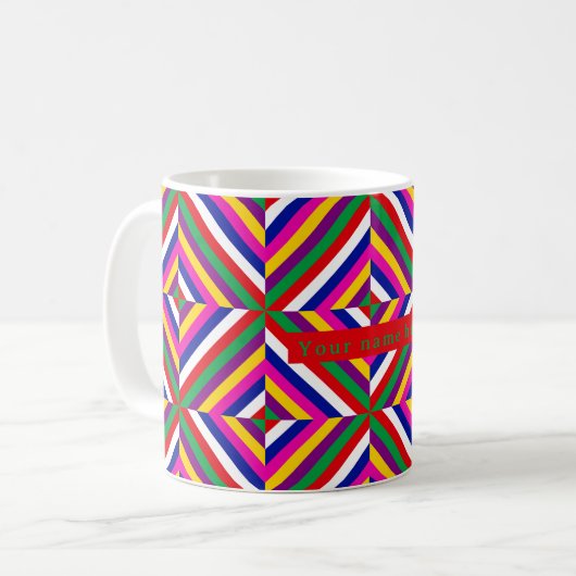 Cosmos-infinite Personalized Mug - Green/Red Koffiemok (Voorkant links)
