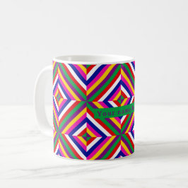 Cosmos-infinite Personalized Mug - Purple/Green Koffiemok