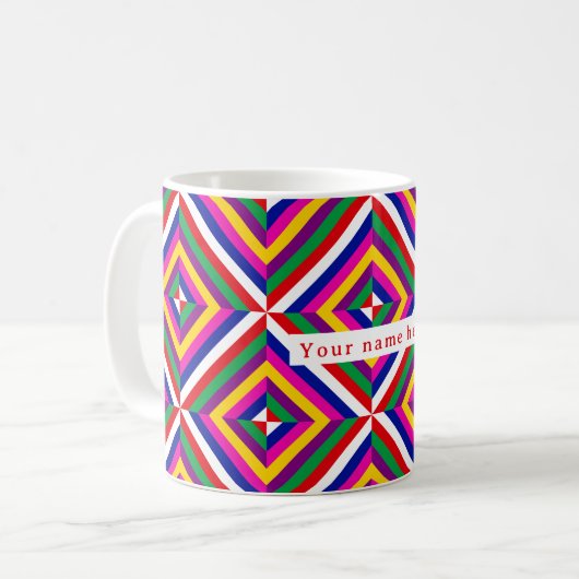 Cosmos-infinite Personalized Mug - Red/White Koffiemok (Voorkant links)