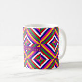 Cosmos-infinite Personalized Mug - Yellow/Purple Koffiemok (Voorkant rechts)