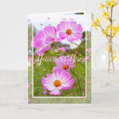 Cosmos Kaart (Gele Bloem)