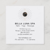 *~* Cosmos Luna Energy Rays Moon Shaman Vierkante Visitekaartje (Achterkant)