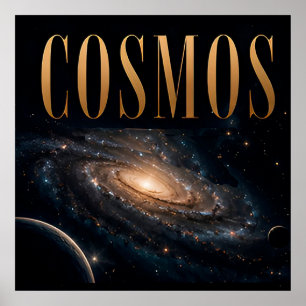 Cosmos Luxe Ruimte Redactioneel Grafisch Element Poster