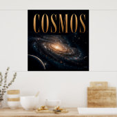 Cosmos Luxe Ruimte Redactioneel Grafisch Element Poster (Keuken)