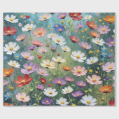 Cosmos Meadow Abstract Cadeaupapier (Vlak)