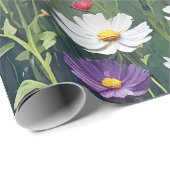 Cosmos Meadow Abstract Cadeaupapier (Rol Hoek)