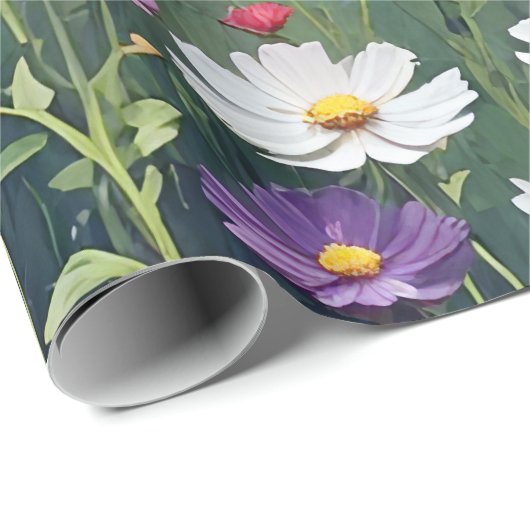 Cosmos Meadow Abstract Cadeaupapier (Rol Hoek)