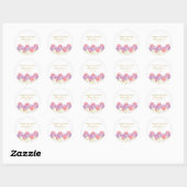 Cosmos Memorial Funeral Classic Ronde Sticker (Vel)