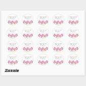 Cosmos Memorial Funeral Classic Ronde Sticker (Vel)