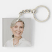 Cosmos Memorial Funeral Photo Keychain (Achterkant)
