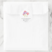Cosmos Memorial Funeral Seed Packet Ronde Sticker (Tas)