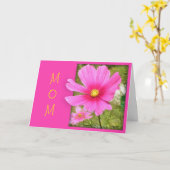Cosmos Moederdag Kaart (Gele Bloem)