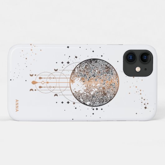 *~* Cosmos Moon Shaman Lunar Universe Case-Mate iPhone Case (Achterkant (horizontaal))