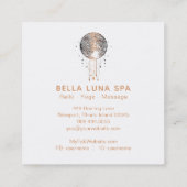 *~* Cosmos Moon Shaman Lunar Universe Vierkante Visitekaartje (Achterkant)