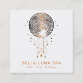 *~* Cosmos Moon Shaman Lunar Universe Vierkante Visitekaartje (Voorkant)