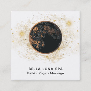 *~* Cosmos Moon Universe Glitter Stars Shaman Vierkante Visitekaartje