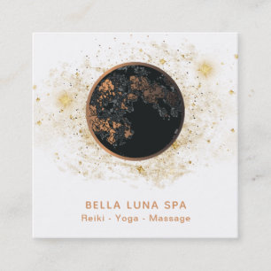 *~* Cosmos Moon Universe Glitter Stars Shaman Vierkante Visitekaartje