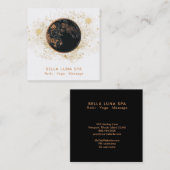 *~* Cosmos Moon Universe Glitter Stars Shaman Vierkante Visitekaartje (Voorkant / Achterkant)