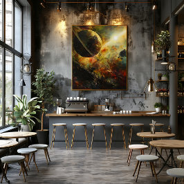 Cosmos Onírico: Impresionista y Surrealista Perfect Poster