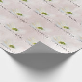 Cosmos op Blush Pink Cadeaupapier (Hoek)