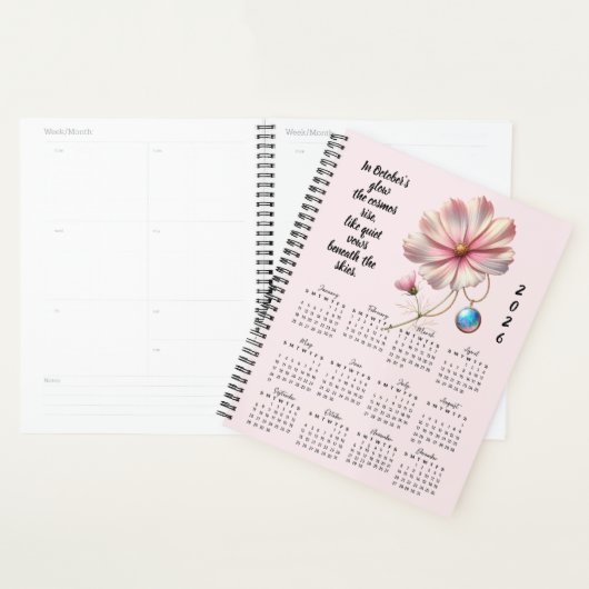 Cosmos & Opal Oktober Vers – 2026 Hele Jaar Planner (Display)