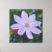 Cosmos Paarse Grote Bloemstuk Canvas Afdruk (Voorkant)
